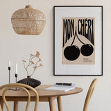 A3 Mon Cheri Black Poster | Fleux | 3
