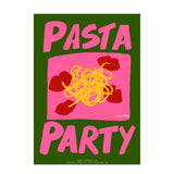 A3 Pasta Party Green Poster | Fleux | 3