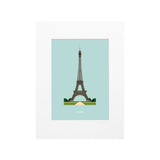 Affiche Le Duo Archi Eiffel Tower France - 30 cm x 40 cm | Fleux | 2