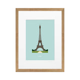 Affiche Le Duo Archi Eiffel Tower France - 30 cm x 40 cm | Fleux | 3