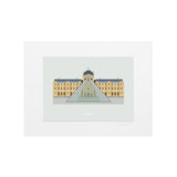Affiche Le Duo Archi Musée du Louvre - 22 cm x 22 cm | Fleux | 2