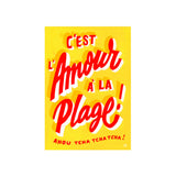 Affiche C'est l'amour à la Plage Toqué Frères - 30 cm x 40 cm | Fleux | 2