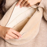 Banane Sasha en fourrure Beige | Fleux | 7