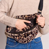 Sasha Leopard Fur Belt Bag | Fleux | 5