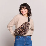 Sasha Leopard Fur Belt Bag | Fleux | 7