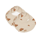 Lot de 2 Bavoirs Croissants Grands | Fleux | 2