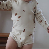 Croissants long sleeve bodysuit | Fleux | 4