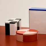 Checkered Tin Box M - Black &amp; White | Fleux | 12