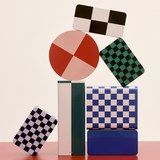 Checkered Tin Box M - Black &amp; White | Fleux | 13