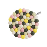 Dessous de plat rond en laine | Fleux | 12