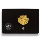 Scallop Shell Brooch Pearl S | Fleux | 6
