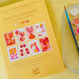 Set de 8 Cartes à peindre par numéro - Palette florale | Fleux | 6