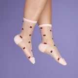 Transparent Ladybug Socks | Fleux | 7