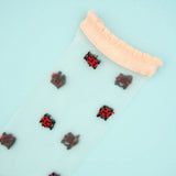 Transparent Ladybug Socks | Fleux | 8