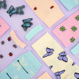 Butterfly Socks - Mauve | Fleux | 7
