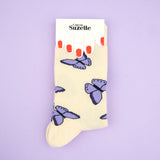 Butterfly Socks - Mauve | Fleux | 8