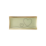 Rectangle Tray L - Heart - White - 10 x 21 cm | Fleux | 2