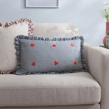 Coussin Les fruités brodé Fraises - 30 x 50 cm | Fleux | 6