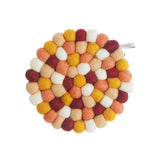 Dessous de plat rond en laine | Fleux | 8
