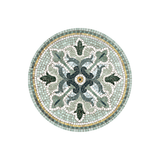 Set de table Vinyle Rond Mosaïque - Amanda | Fleux | 10