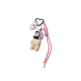 Porte-clés et bijou de sac - Ourson Casque Rose | Fleux | 2