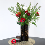 Brown Leopard Tube Vase - 12 cm | Fleux | 5