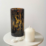 Brown Leopard Tube Vase - 12 cm | Fleux | 6