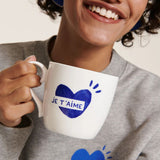 Mug Coeur Je t'aime - Bleu | Fleux | 4