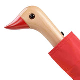Parapluie à manche Tête de Canard - Rouge | Fleux | 11