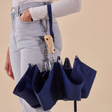 Parapluie à manche Tête de Canard - Bleu Marine | Fleux | 6