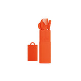 Kit de couverts réutilisables - Orange | Fleux | 3