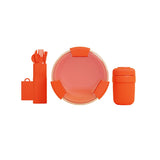 Kit réutilisable Couverts - Lunch box - Mug - Orange | Fleux | 3