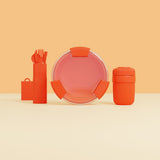 Kit réutilisable Couverts - Lunch box - Mug - Orange | Fleux | 5