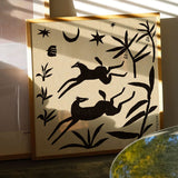 Affiche Enik? Eged - Papercut Horses - 50 x 50 cm | Fleux | 6