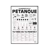 Poster The Petanque Manifesto - 50 x 70 cm | Fleux | 3