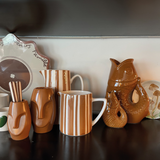Brown Stripe Pitcher | Fleux | 4