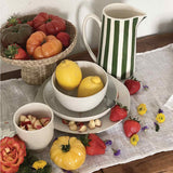 Green striped pitcher | Fleux | 6