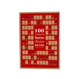 Scratch poster 100 Wines to Drink in Your Life - 50 cm x 70 cm | Fleux | 2