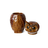 Roasted Ceramic Owl Pot - 16.5 x 16.2 x 8.5 cm  | Fleux | 11