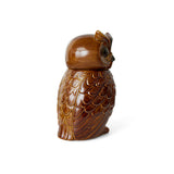 Roasted Ceramic Owl Pot - 16.5 x 16.2 x 8.5 cm  | Fleux | 13
