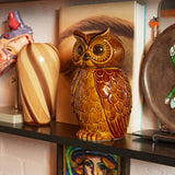 Roasted Ceramic Owl Pot - 16.5 x 16.2 x 8.5 cm  | Fleux | 8