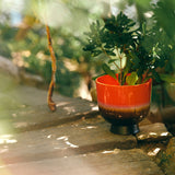 Retro flower pot - Ø 20.5 cm - Cherry Red | Fleux | 6
