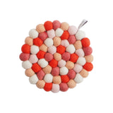 Dessous de plat rond en laine | Fleux | 10
