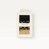 Set of 3 Black and Gold Leopard Sequin Fancy Socks | Fleux | 7