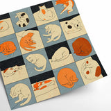 Affiche Enik? Eged - Sleeping Cat - 50 x 50 cm | Fleux | 3