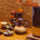 Set of 4 70'S Ceramic Java Coffee Mugs - 8 x 7 cm | Fleux | 5