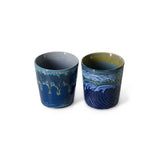Set de 2 tasses à café 70s Van Gogh - Starry Night | Fleux | 8