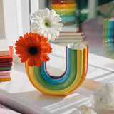 Ceramic Rainbow Double Vase  | Fleux | 4
