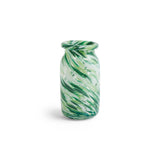 Vase Splash Roll Neck - Ø 11,3 x h 20,5 cm - Green Swirl | Fleux | 4