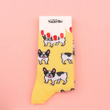 Chaussettes Bouledogue Opaques - Jaune | Fleux | 4